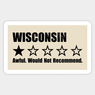 Wisconsin One Star Review Sticker